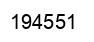 Number 194551 black image