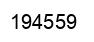 Number 194559 black image