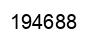 Número 194688 imagen negro