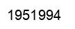 Number 1951994 black image