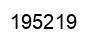 Number 195219 black image