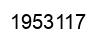 Number 1953117 black image