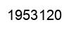 Number 1953120 black image
