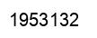 Number 1953132 black image