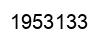 Number 1953133 black image