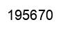 Number 195670 black image