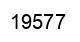 Number 19577 black image