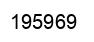Number 195969 black image