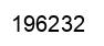 Number 196232 black image