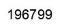 Number 196799 black image