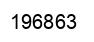 Number 196863 black image