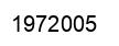 Number 1972005 black image