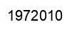 Number 1972010 black image