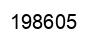 Number 198605 black image
