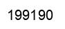 Number 199190 black image
