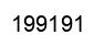 Number 199191 black image