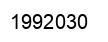Number 1992030 black image