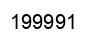 Número 199991 imagen negro