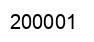 Número 200001 imagen negro