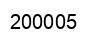 Número 200005 imagen negro