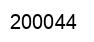 Number 200044 black image