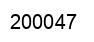 Number 200047 black image