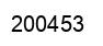 Number 200453 black image