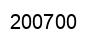 Number 200700 black image