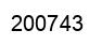 Number 200743 black image