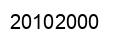 Número 20102000 imagen negro
