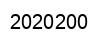 Número 2020200 imagen negro
