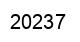 Number 20237 black image