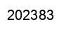 Number 202383 black image