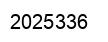 Number 2025336 black image