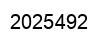 Number 2025492 black image