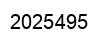 Number 2025495 black image