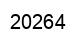 Number 20264 black image