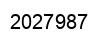 Number 2027987 black image