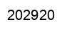 Number 202920 black image