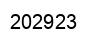 Number 202923 black image