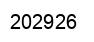 Number 202926 black image
