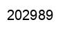 Number 202989 black image
