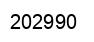 Number 202990 black image