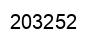 Number 203252 black image