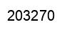 Number 203270 black image