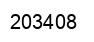 Number 203408 black image