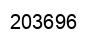 Number 203696 black image