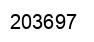 Number 203697 black image