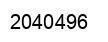 Number 2040496 black image
