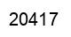 Number 20417 black image